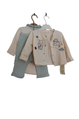 YAKA DETAYLI BADYLİ 3LÜ SET