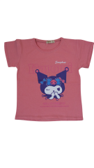 HELLO KUROMİ TİŞÖRT (3 Y-4 Y- 5Y- 6Y-7Y) PEMBE