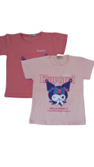 HELLO KUROMİ TİŞÖRT (3 Y-4 Y- 5Y- 6Y-7Y) PEMBE