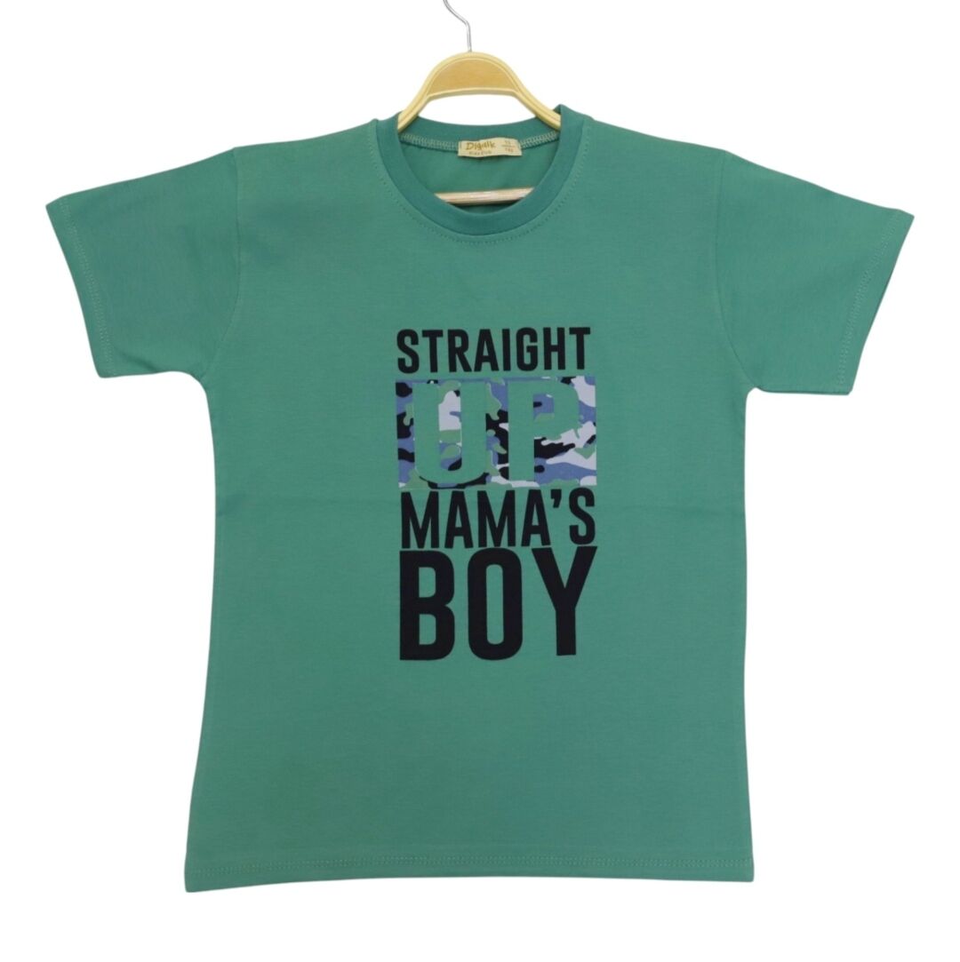 MAMAS BOY YEŞİL TİŞÖRT (3Y-4Y-5Y-6Y-7Y)