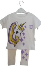 unicorn krem kız çocuk takım